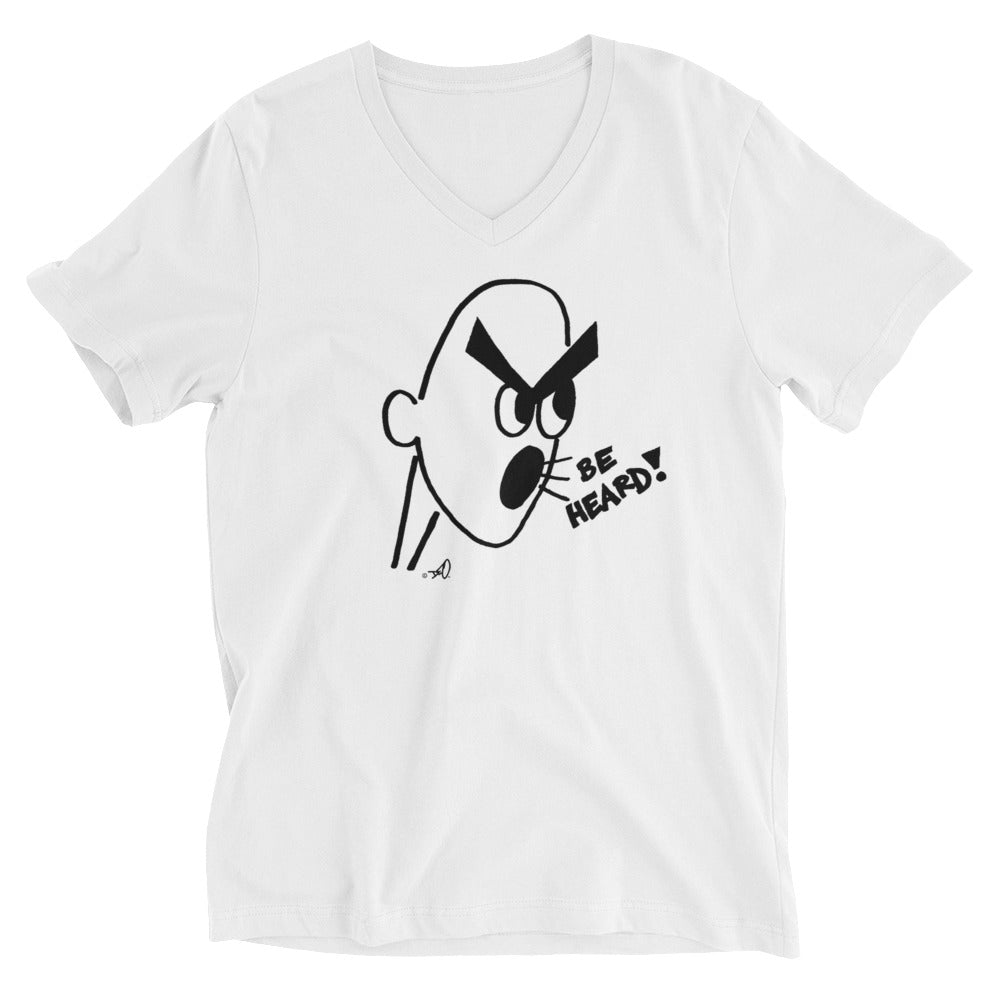 Be Heard! V-Neck Tee