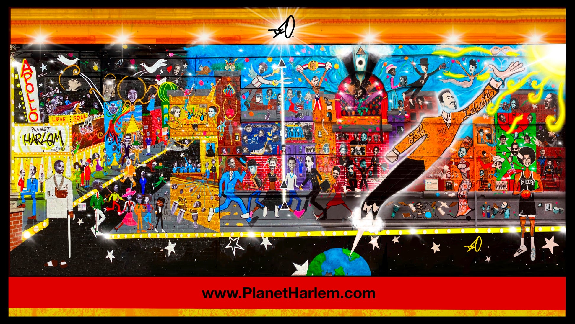 Celebrate Planet Harlem, the visionary mixed-media mural created by Harlem artist Paul Deo. Described as "Harlem Renaissance Meets the Age of Aquarius," the mural honors Harlem's legends, culture, creativity, and future. Visited by people from around the world, Planet Harlem inspires imagination, unity, and the belief that anything is possible through faith, purpose, and community.
Size: 5 inch wide