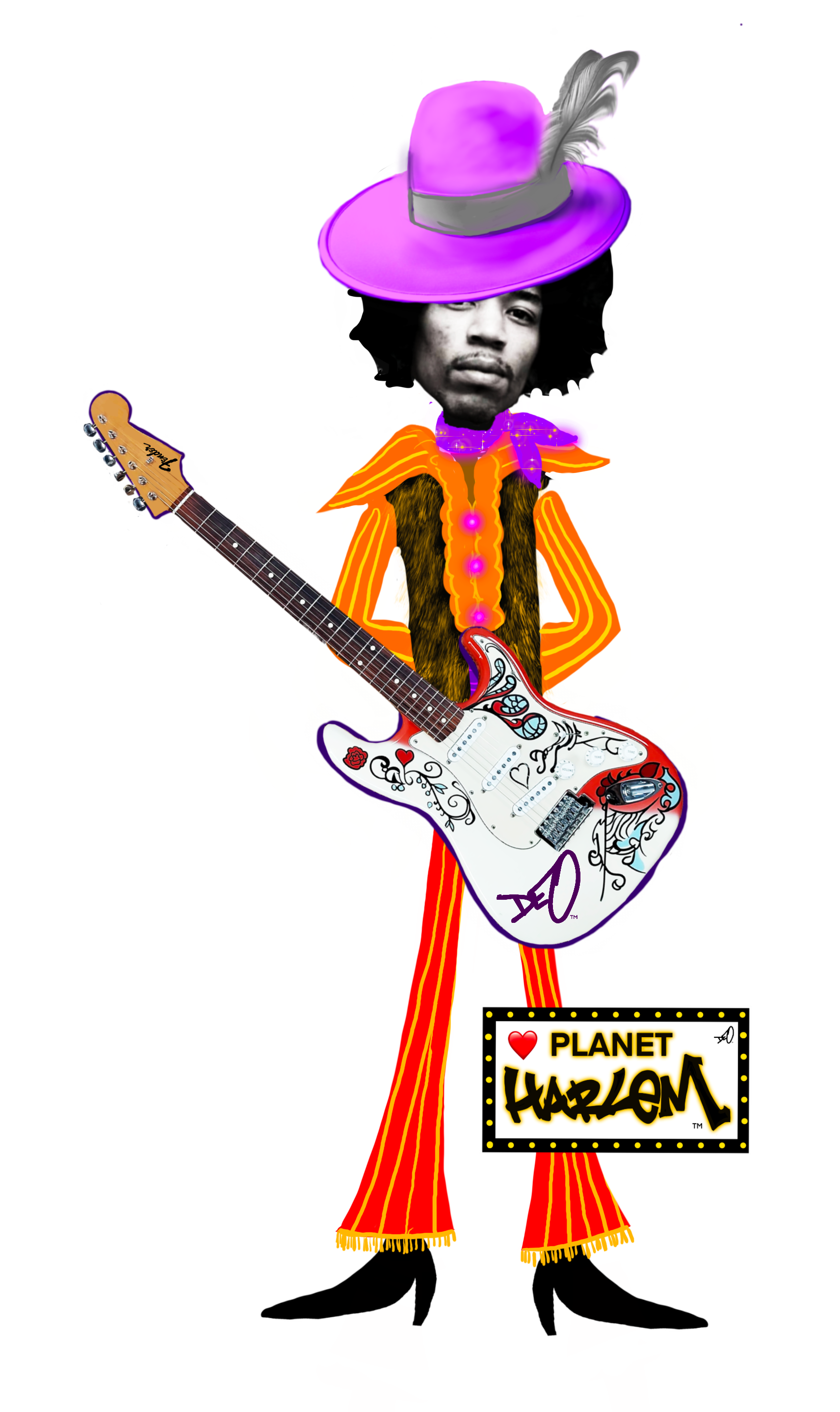 Jimi Hendrix touched the world through sound, imagination, and fearless creativity. Widely regarded as one of the greatest musicians of all time, he transformed music and inspired generations across artistic disciplines. His powerful expression, humanitarian spirit, and groundbreaking performances continue to move souls, expand consciousness, and remind us of the limitless possibilities of human creativity.