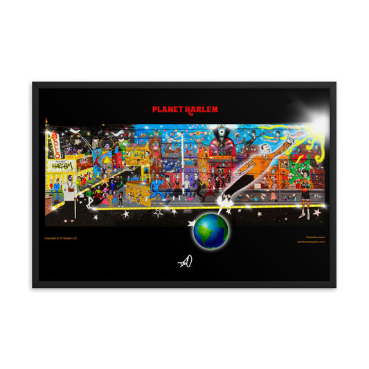 Planet Harlem Framed